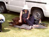 Robyn and Brianna at Dogs are fun day