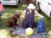 Robyn and Brianna at dogs are fun day